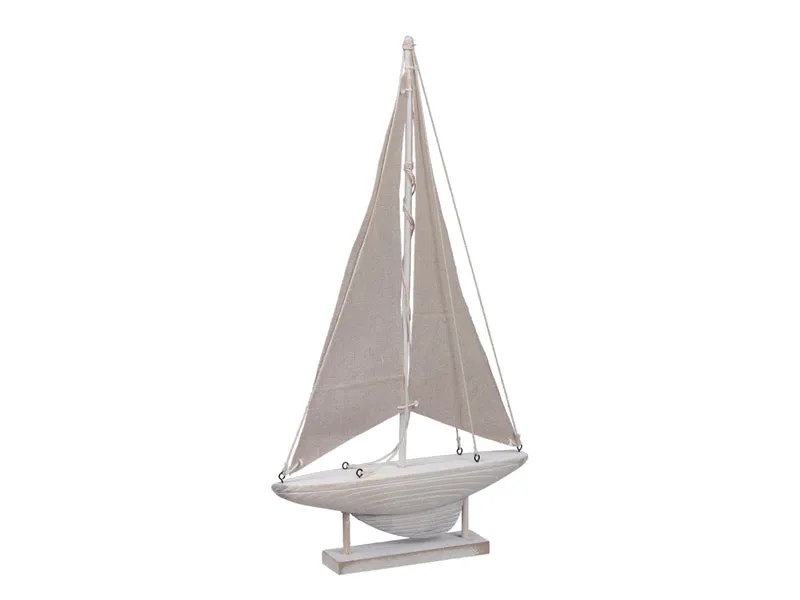 pc. 1 boat white/sand 24x4x46 cm
