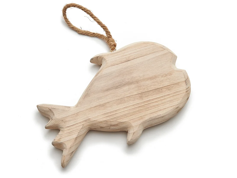 Paulownia fish round 32x21cm