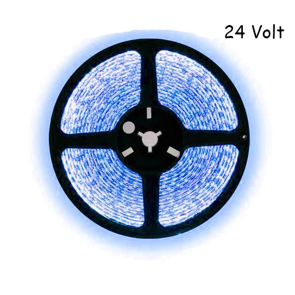 5 meter blauw led strip - 60Leds/m - 24V