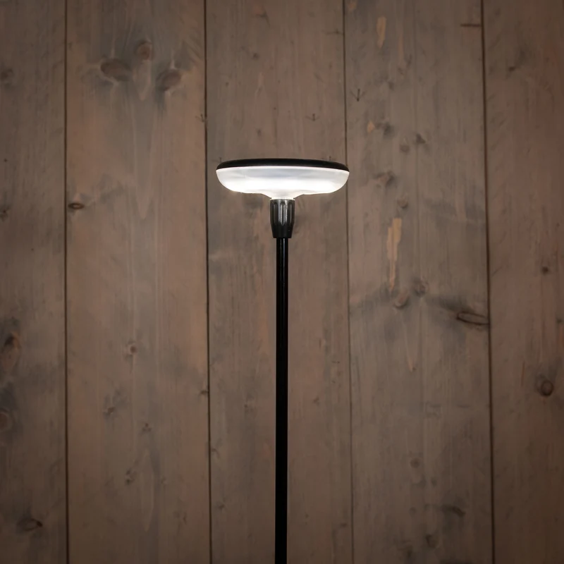 LAMP SOLAR BEWEGEND LED WARM WIT 76X9.6CM ZWART