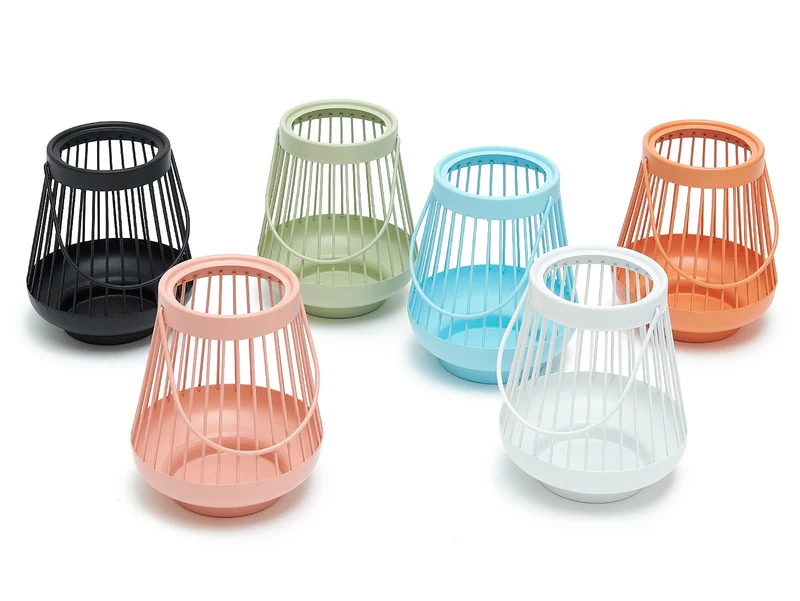Metal lantern Ø13x15,5cm 6 assortie