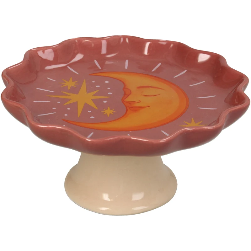 Plate Moon Dolomite Multi 15.5x15.5x8cm