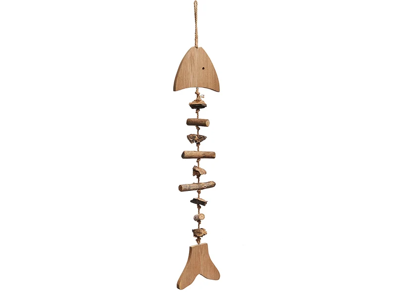 Wooden fish skeleton 24x95cm