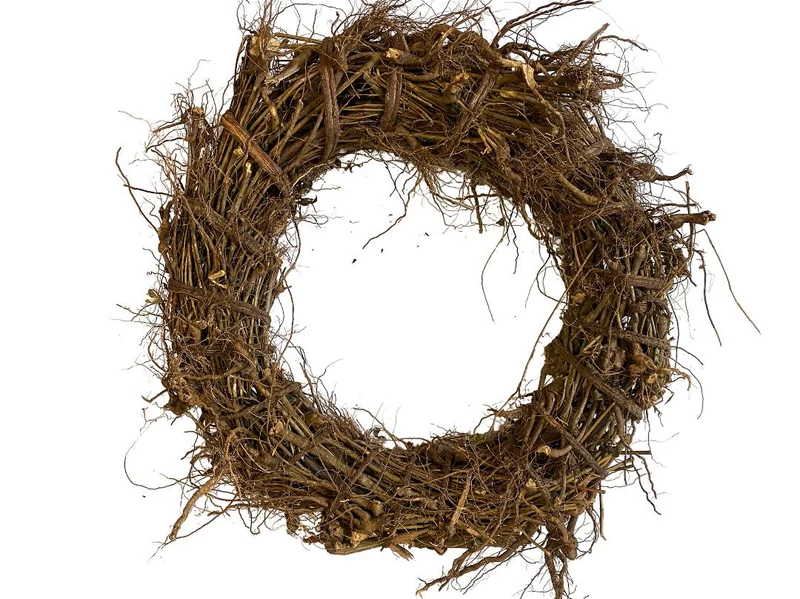 Root Wreath D59 H17cm natural