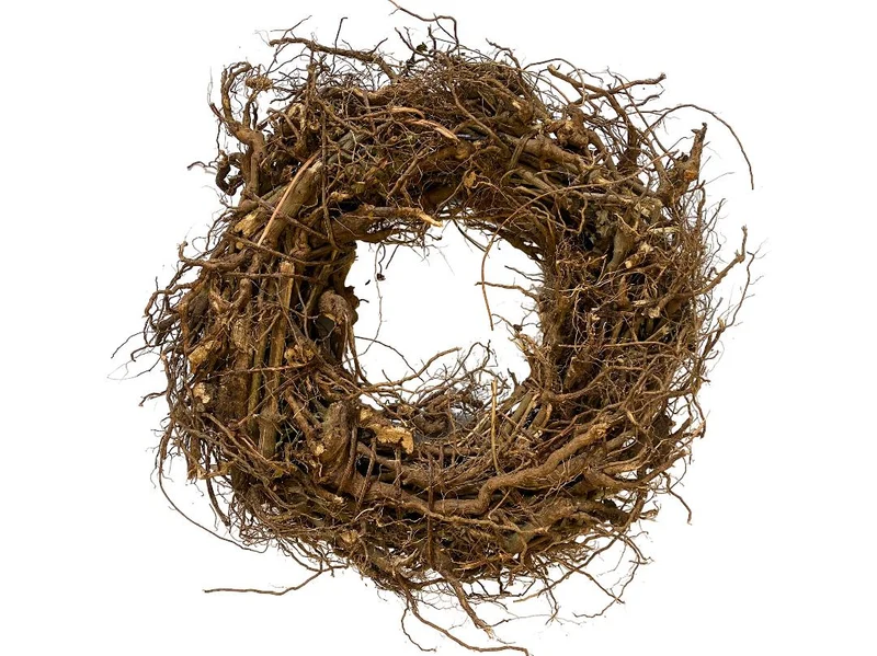 Root Wreath D39 H11cm natural