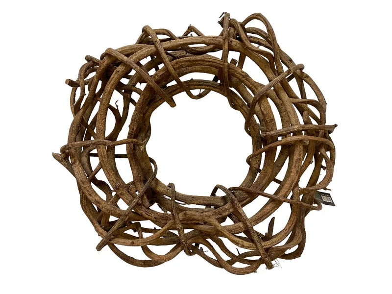 Vine Wreath Open 30cm Natural