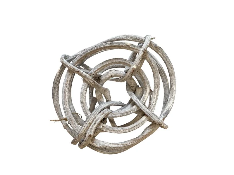Vine Wreath Open 20cm White-Wash