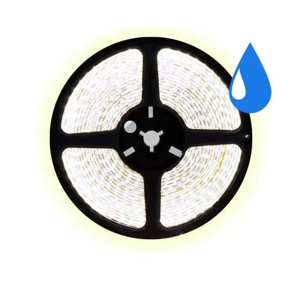 5 meter koud wit led strip waterproof - IP65 - 60Leds/m - 12V