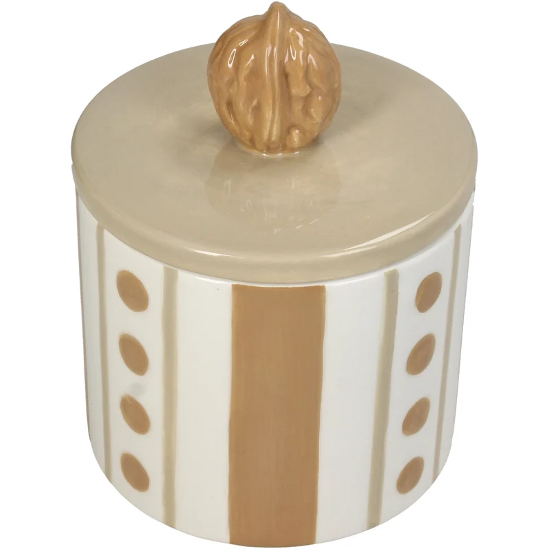Keepsake Box Walnut Dolomite Brown 11x11x14.4cm