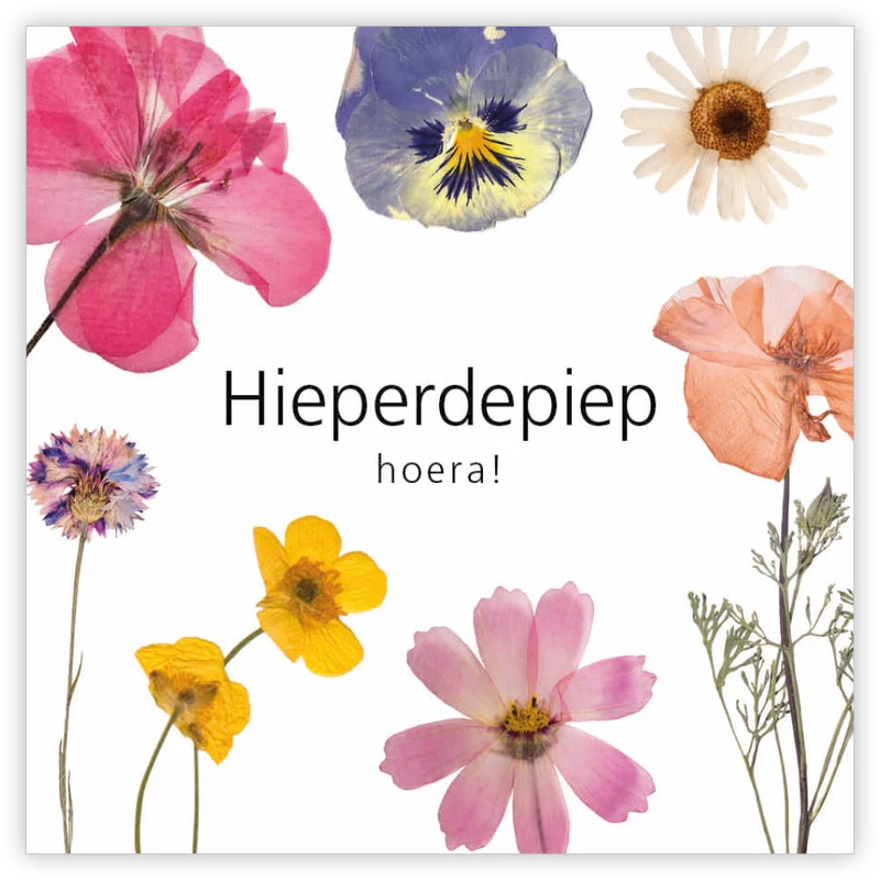 Pakje a 12 kadokaartjes Le Jardin Hieperdepiep hoera!