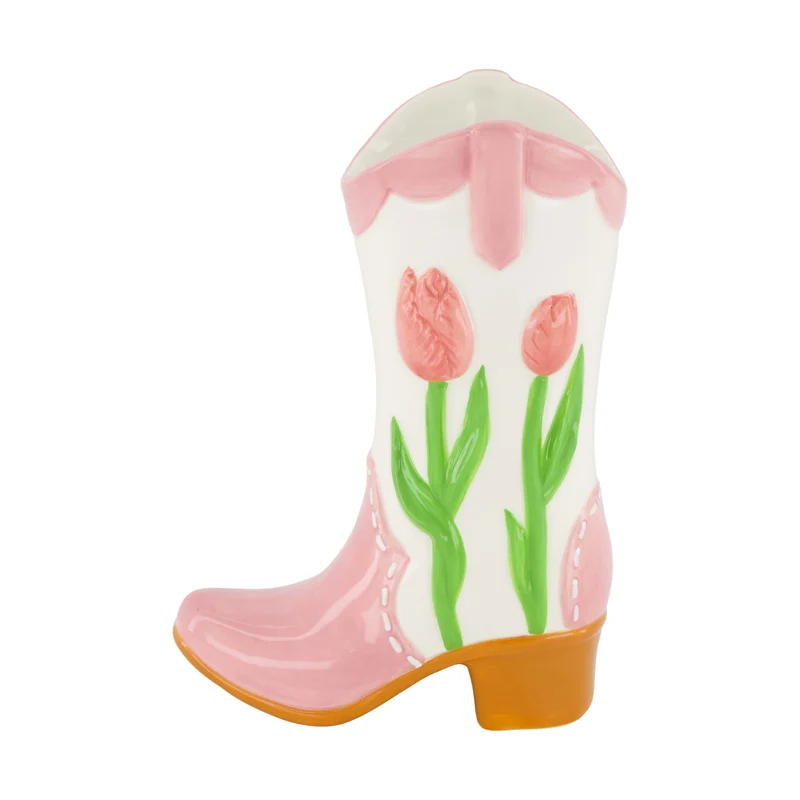 Vase boot ceramic 13x7.5x18cm Mixed