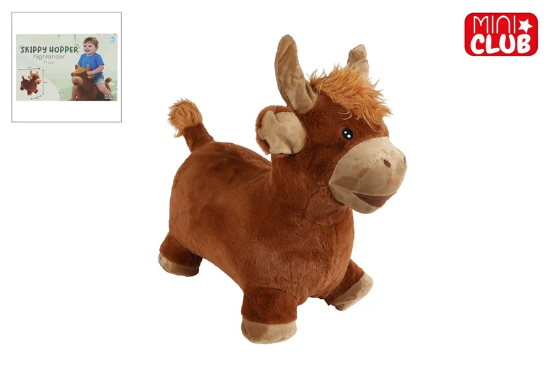 Mini Club Skippy hopper jak pluche 60cm met pomp