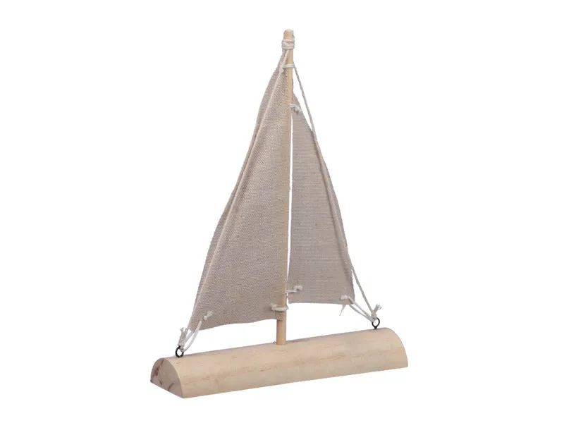 pc. 1 boat white/sand 15.5x4.5x21 cm