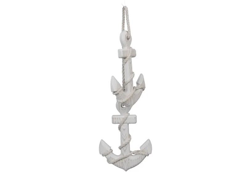 pc. 1 set 2 anchors/hanging white 18 cm