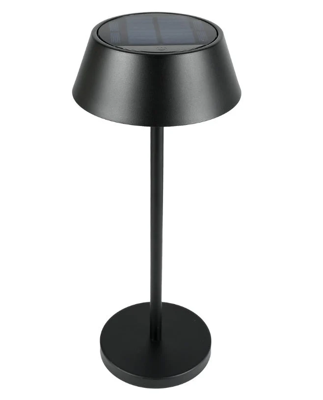 Tafellamp solar metaal zwart H33 D14cm