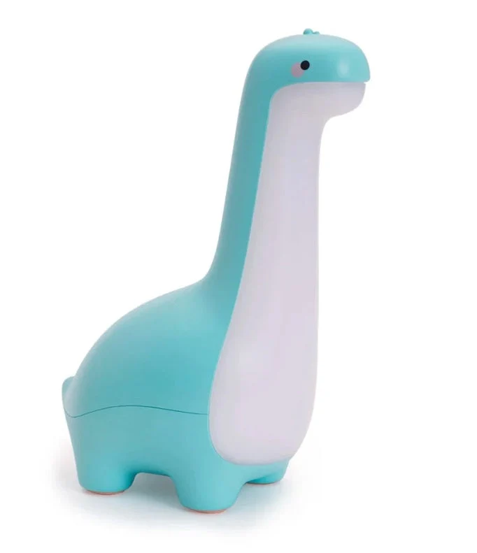 Nachtlamp dinosaurus dimbaar oplaadbaar blauw 12,5x7,8x18cm