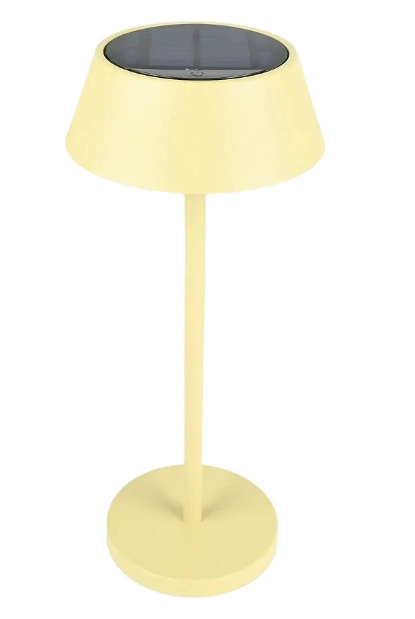 Tafellamp solar metaal beige H33 D14cm