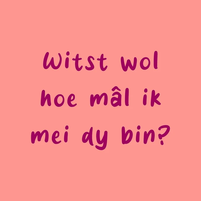 Tegeltje Fries witst wol hoe mâl 10,5x10,5x0,5cm keramiek