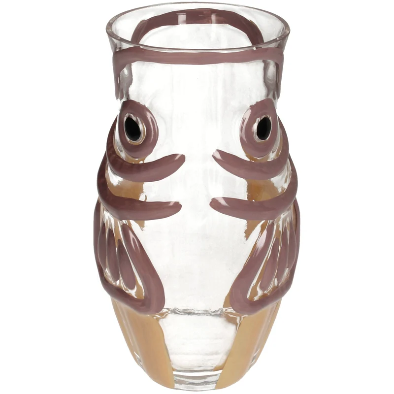 Vase Fish Glass Multi 12.5x12x23cm