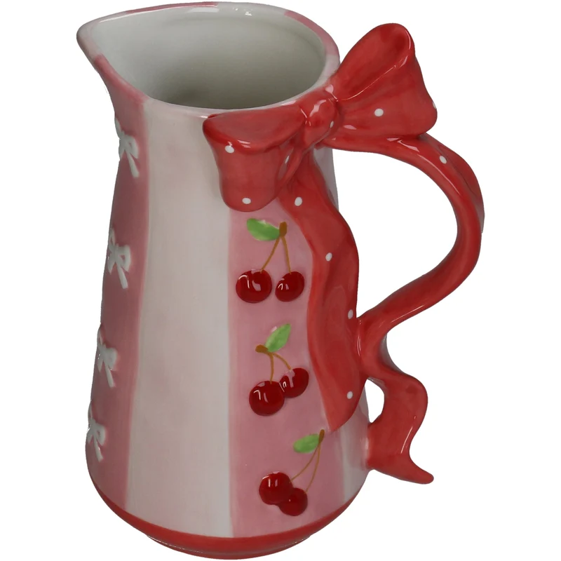 Vase Bow Stoneware Multi 15.5x12.5x22.5cm