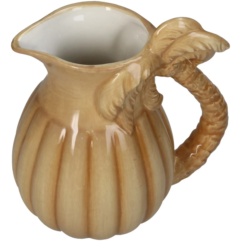 Vase Palm Tree Stoneware Green 19x14x20.5cm