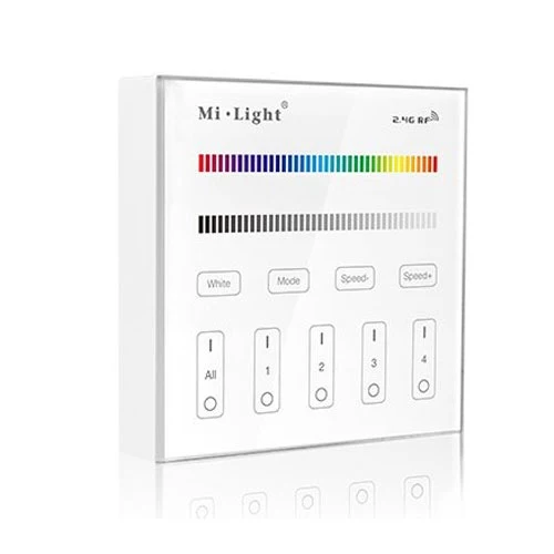 Wandbediening slimme verlichting - 4 groepen - RGB+ WIT