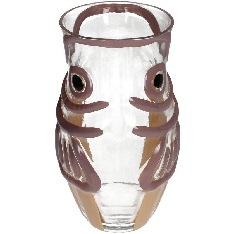 Vase Fish Glass Multi 15x15x29cm