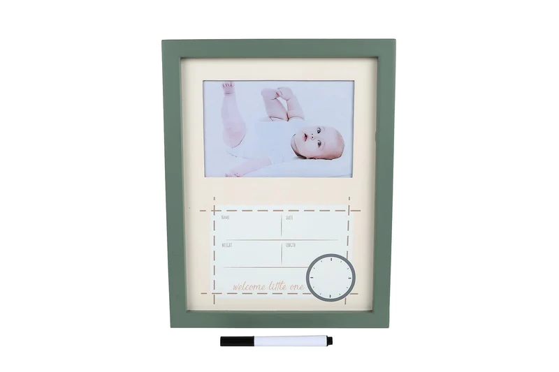 Fotolijst "Welcome Little One" (10x15) m/marker beige/groen
