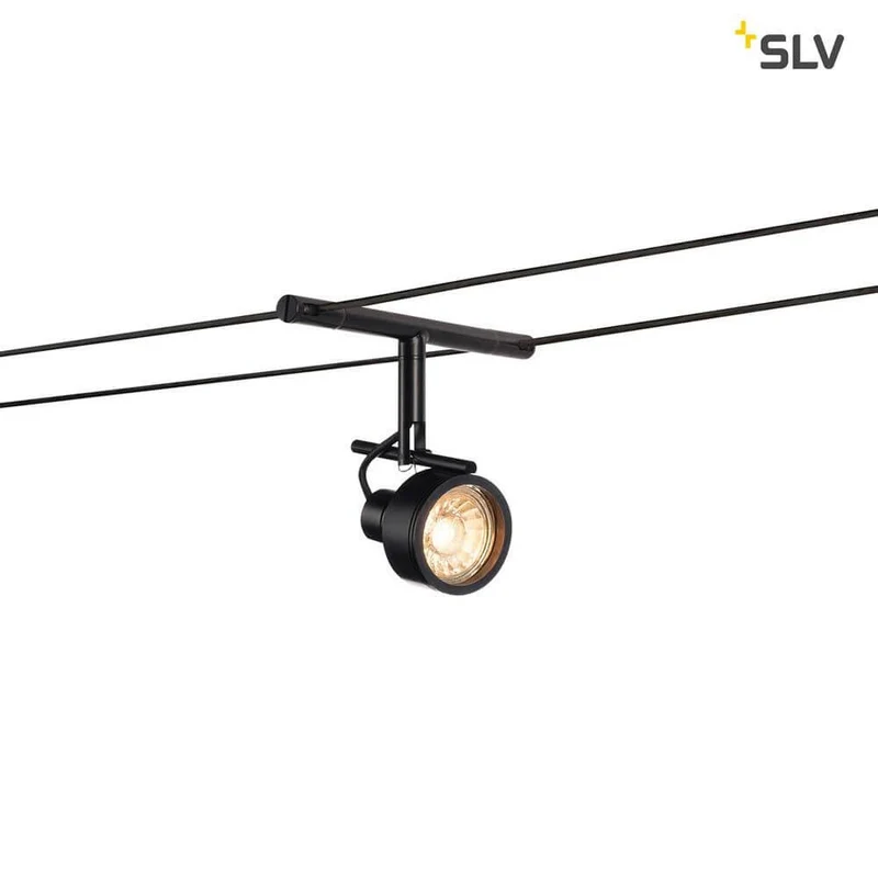 Saluna Seilleuchte für Tenseo 12V-Seilsystem QR-C51 Schwarz