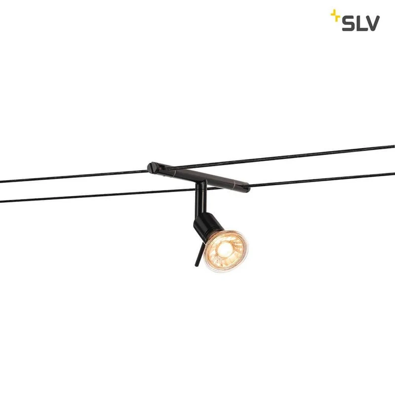 Syros Seilleuchte für Tenseo 12V-Seilsystem QR-C51 Schwarz