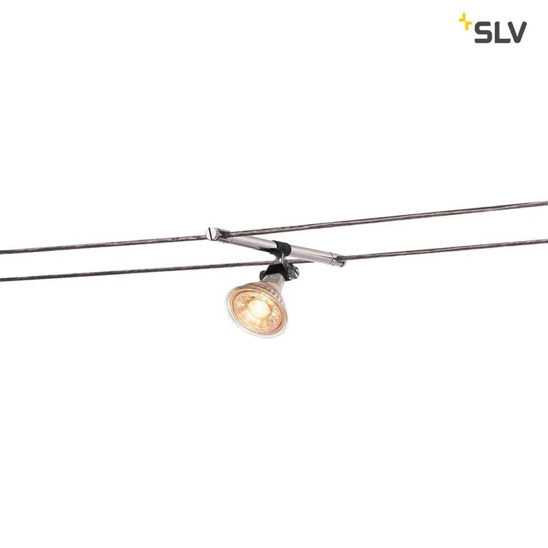 Cosmic Lampenhalter für Tenseo 12V-Seilsystem Chrom 2 Stück