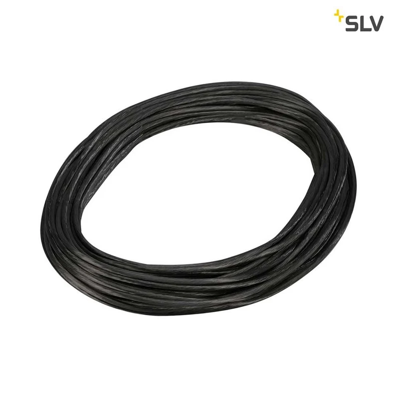 12V-Seil für Tenseo 12V-Seilsystem Schwarz 6mm² 20m