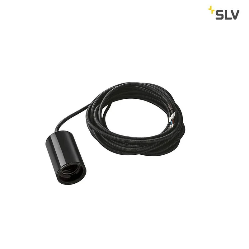 Fitu Pendelleuchte A60 Rund Schwarz 5m Kabel