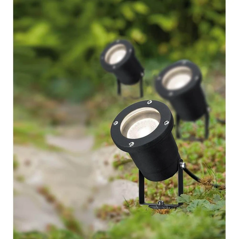 Special Line Garden Spotlight IP44 GU10 3x3,5W 3000K Schwarz Alu