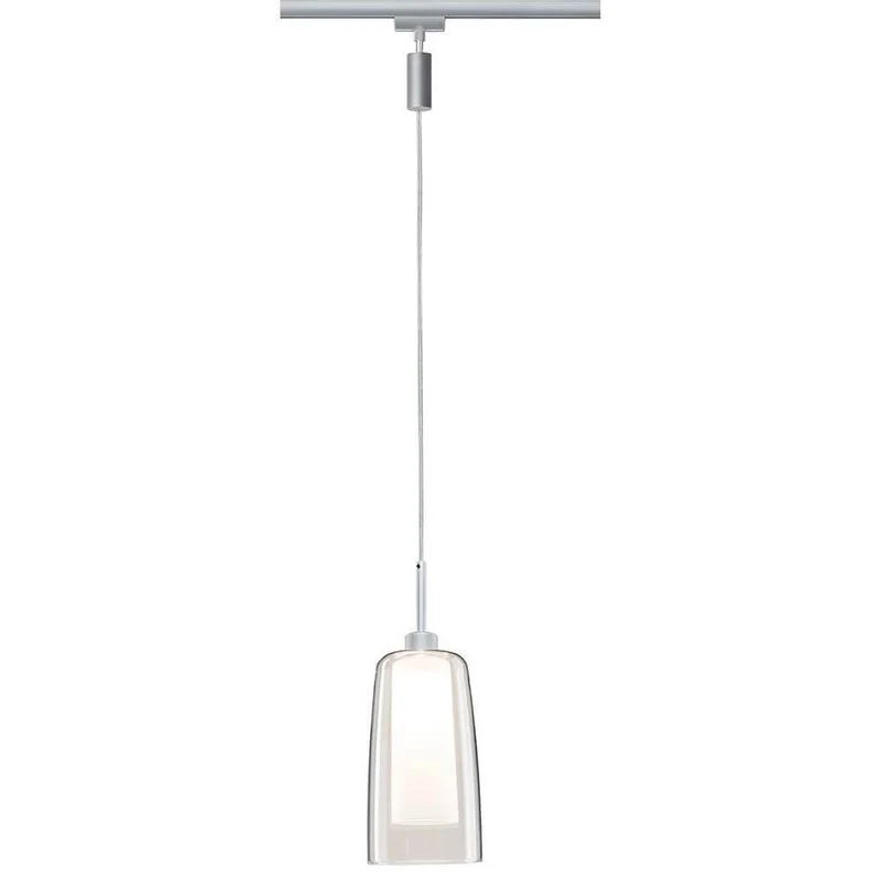 URail LED Pendulum Arido II 1x5W GU10 Klar Satin Glas
