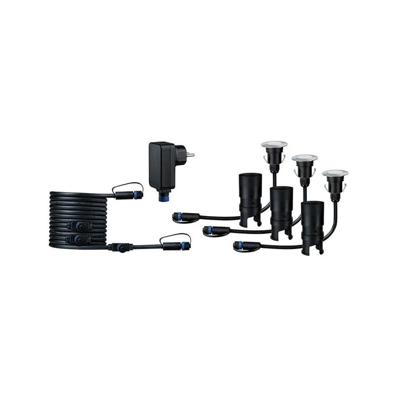 LED Plug & Shine Floor Mini Basisset IP65 24V 3000K 3x2,5W