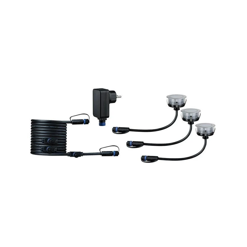LED Plug & Shine Floor Eco Basisset IP65 24V 3000K 3x1W