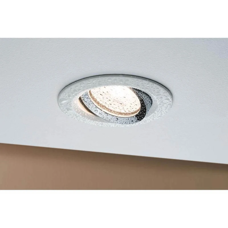 Premium EBL Nova IP65 schwenkb max 1x35W GU10 GU5,3 Weiß-Chrom