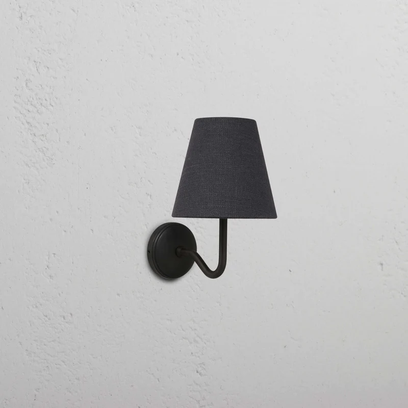 Malvern Small Wall Light Basalt Grey - Bronze