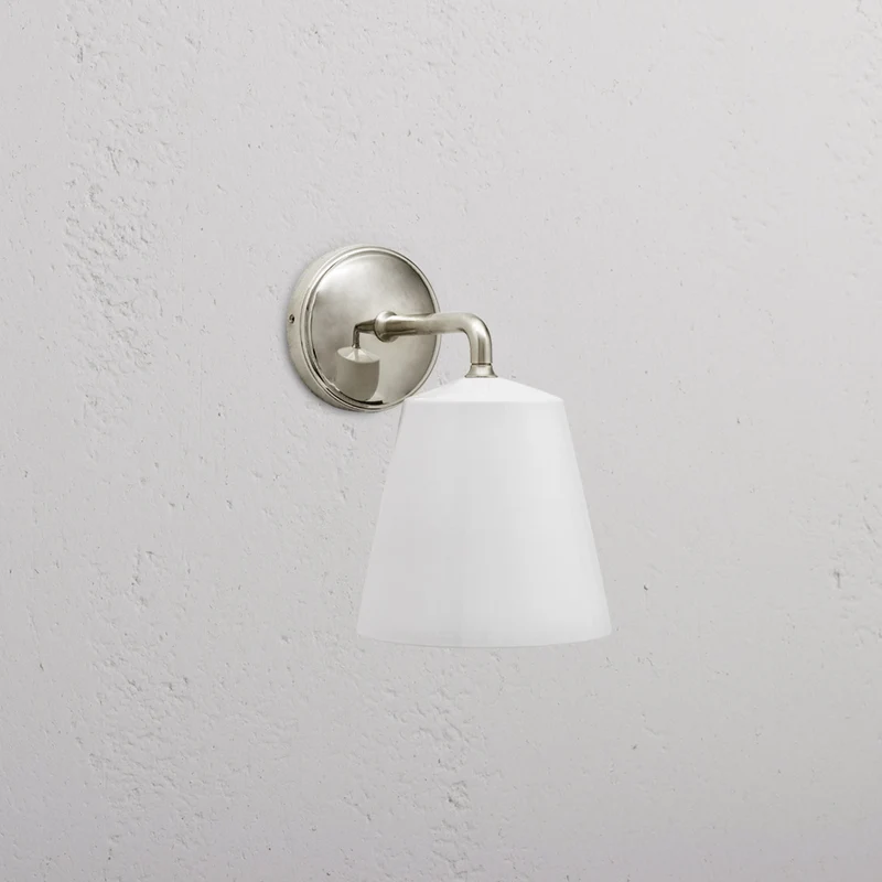 Richmond Medium Wall Light Fine Porcelain - Polished Nickel