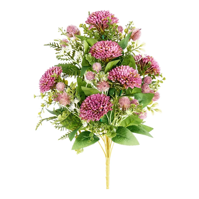 Bos pompons x12 lavender 46cm