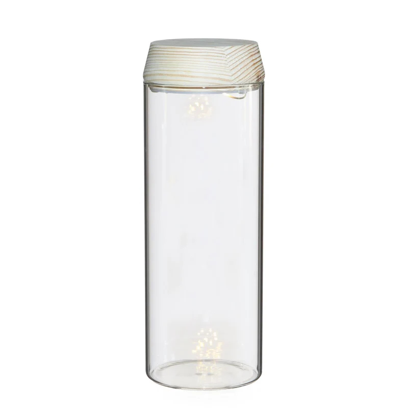 Ø8 h.23 cm Ledlamp vase w. led in top