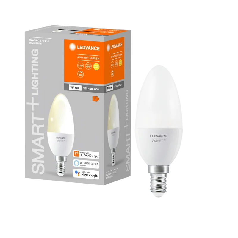 LEDVANCE SMART+ WiFi Mini Candle Dimmable E14 - 4.9W