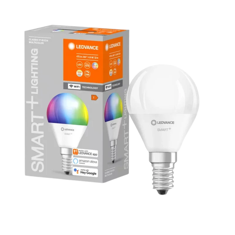 Ledvance Smart+ WiFi Multicolor LED Lamp E14 Bulb - 4.9W
