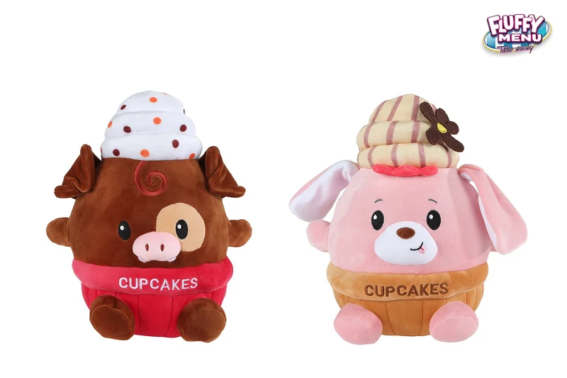 Fluffy Menu Cupcake beer 2 assortie 27cm