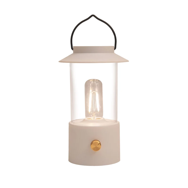 DRAADLOZE LANTAARN WARM WIT DIMBAAR LED INCLUSIEF USB KABEL 24X9CM WIT