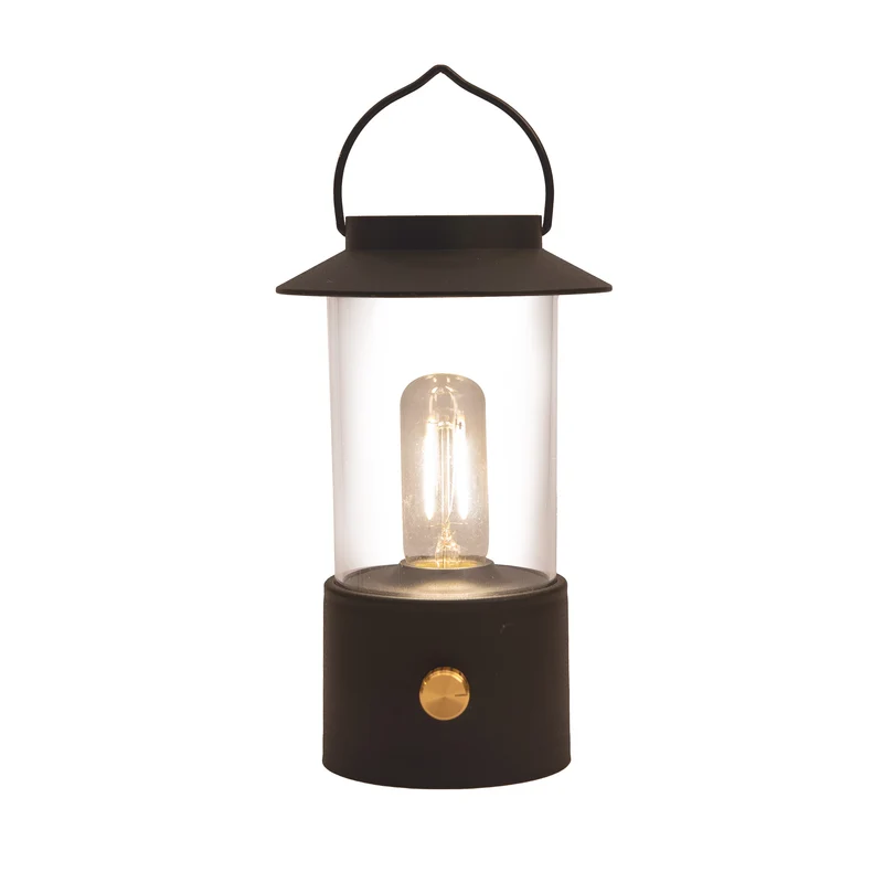 DRAADLOZE LANTAARN WARM WIT DIMBAAR LED INCLUSIEF USB KABEL 24X9CM ZWART