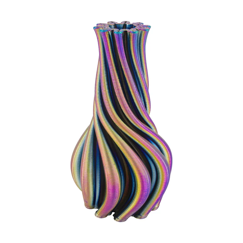 Vase 3D ceramic 16x16x28cm Mixed