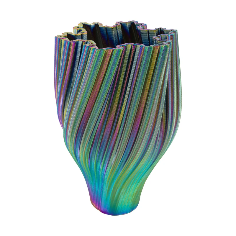 Vase 3D ceramic 24x24x38cm Mixed