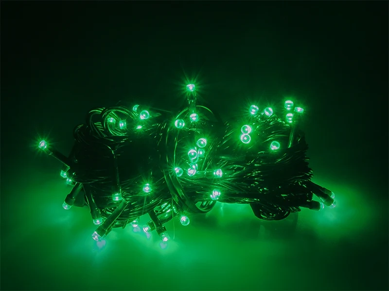 Kerstverlichting Groen 8 Meter 100 LEDs - 8 Standen